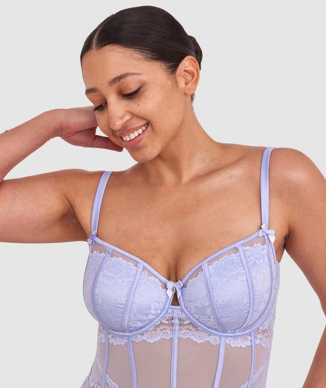 Bethany Underwire Bodysuit - Pale Blue 1