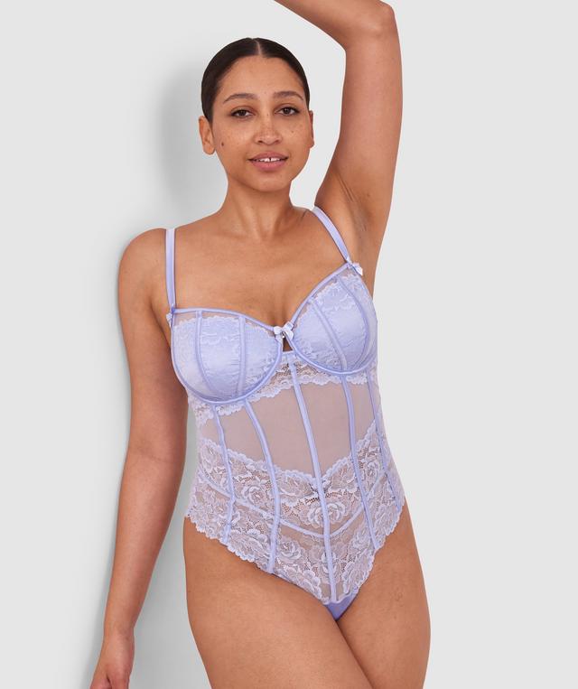 Bethany Underwire Bodysuit - Pale Blue 1