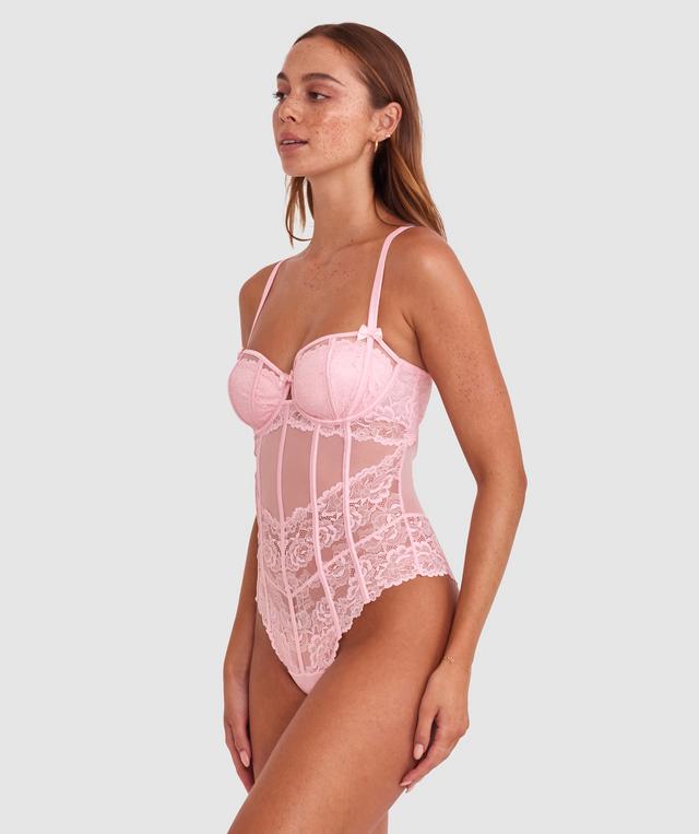 Bethany Underwire Bodysuit - Pale Pink