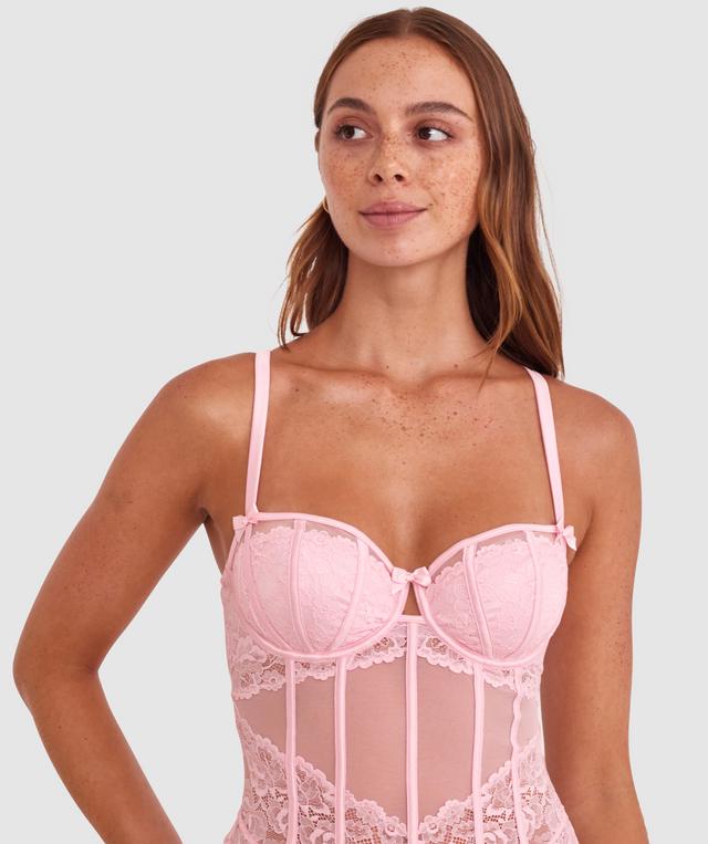 Bethany Underwire Bodysuit - Pale Pink