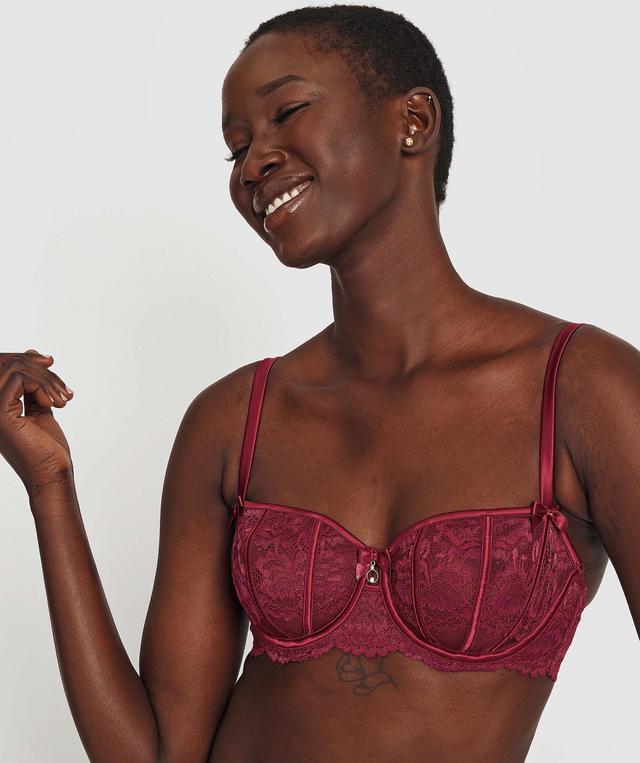 Bethany Underwire Bra -Berry