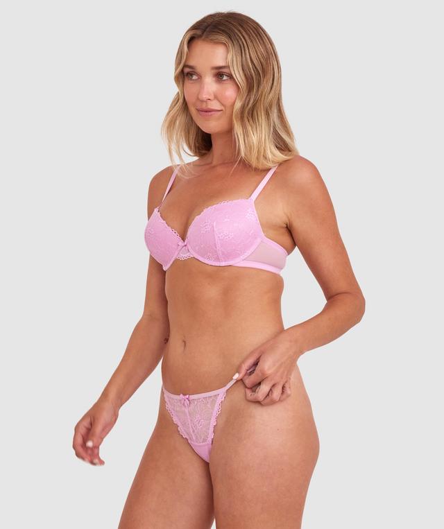 Betsie High Leg String - Light Purple