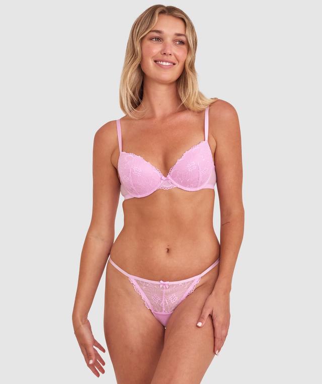 Betsie High Leg String - Light Purple