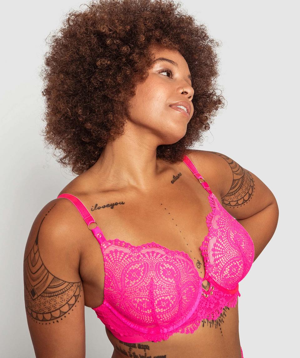 Blair Plunge Full Cup Bra - Pink