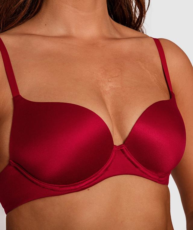 Body Bliss Balconette Contour Bra - Dark Red