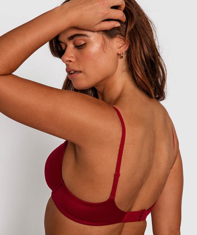 Body Bliss Balconette Contour Bra - Dark Red