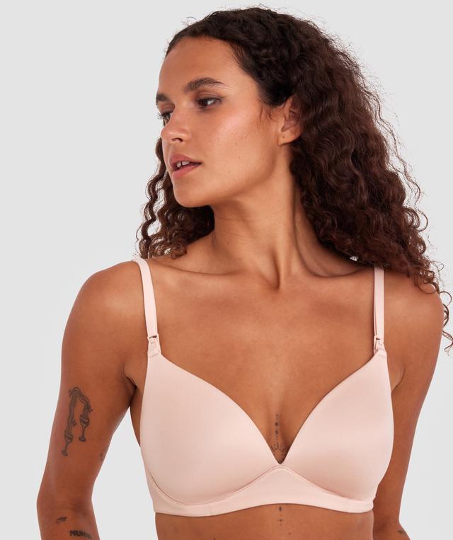 Body Bliss Contour Maternity Wirefree Bra - Blush Pink