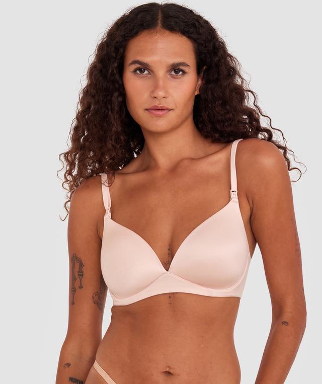 Body Bliss Contour Maternity Wirefree Bra - Blush Pink