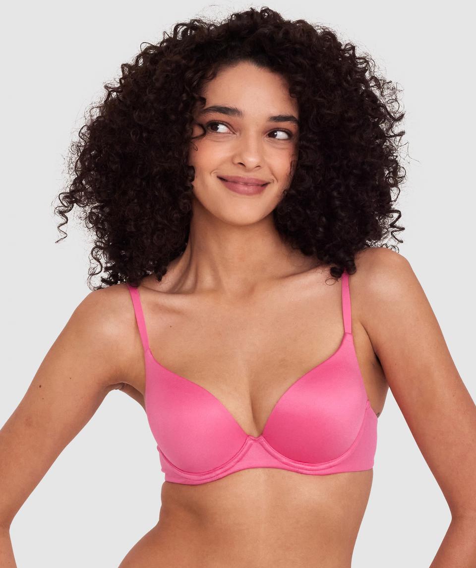 Body Bliss Double Push Up Bra - Rose