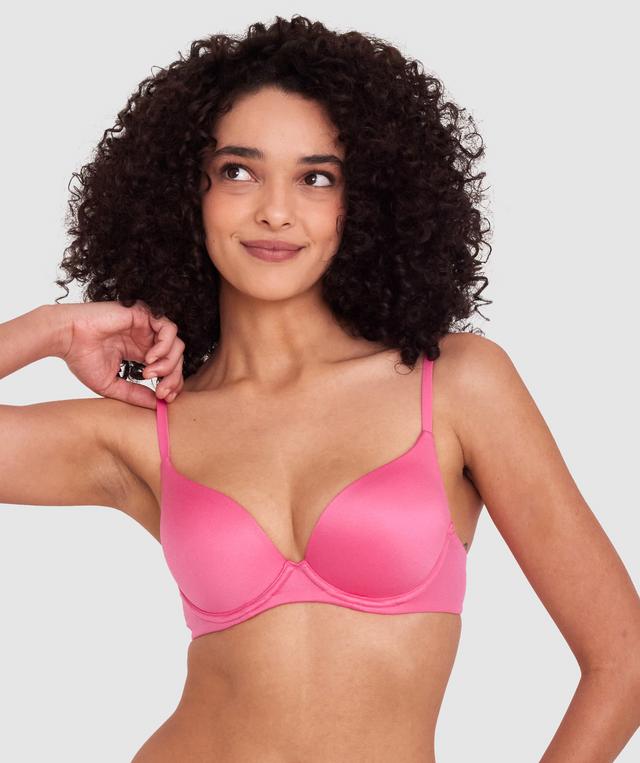 Body Bliss Double Push Up Bra - Rose