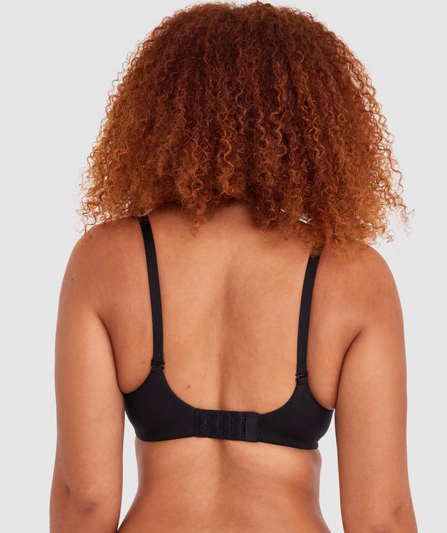 Body Bliss Front Closure Full Cup Bra - Black