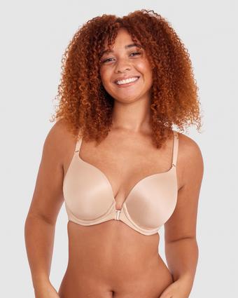 Body Bliss Front Closure Full Cup Bra - Nude 2