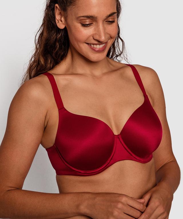 Body Bliss Full Cup Bra - Dark Red