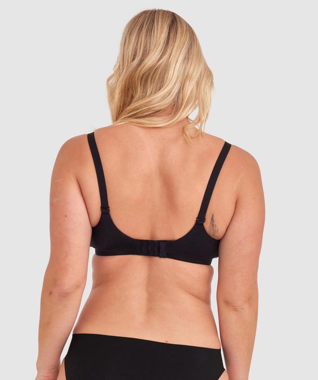 Body Bliss Full Cup Maternity Wirefree Bra - Black