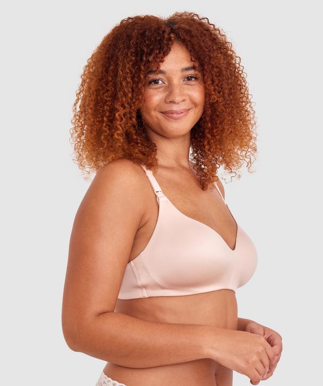 Body Bliss Full Cup Maternity Wirefree Bra - Blush Pink
