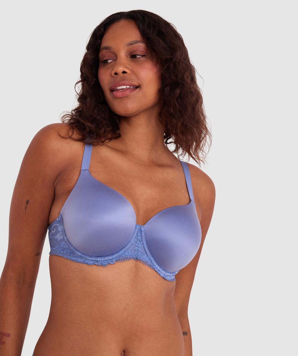 Body Bliss Lace Full Cup Bra - Blue