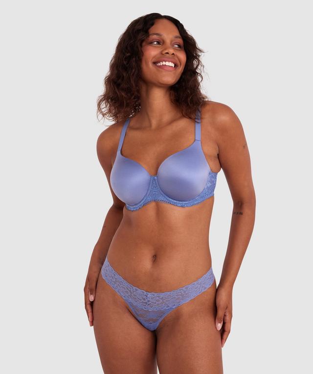 Body Bliss Lace Full Cup Bra - Blue