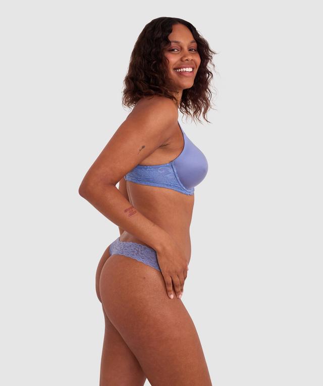 Body Bliss Lace Full Cup Bra - Blue