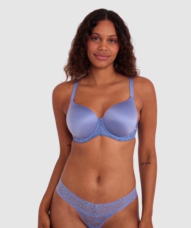Body Bliss Lace Full Cup Bra - Blue