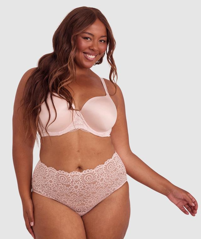 Body Bliss Lace Full Cup Bra - Blush Pink