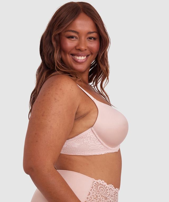 Body Bliss Lace Full Cup Bra - Blush Pink
