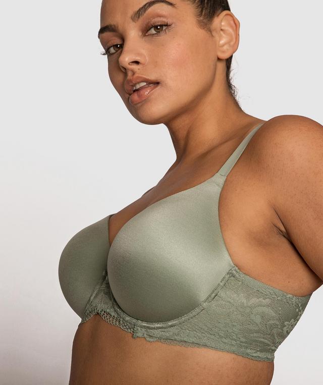 Body Bliss Lace Full Cup Bra - Green