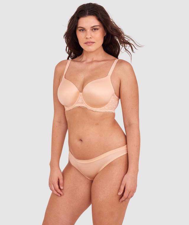 Body Bliss Lace Full Cup Bra - Light Coral