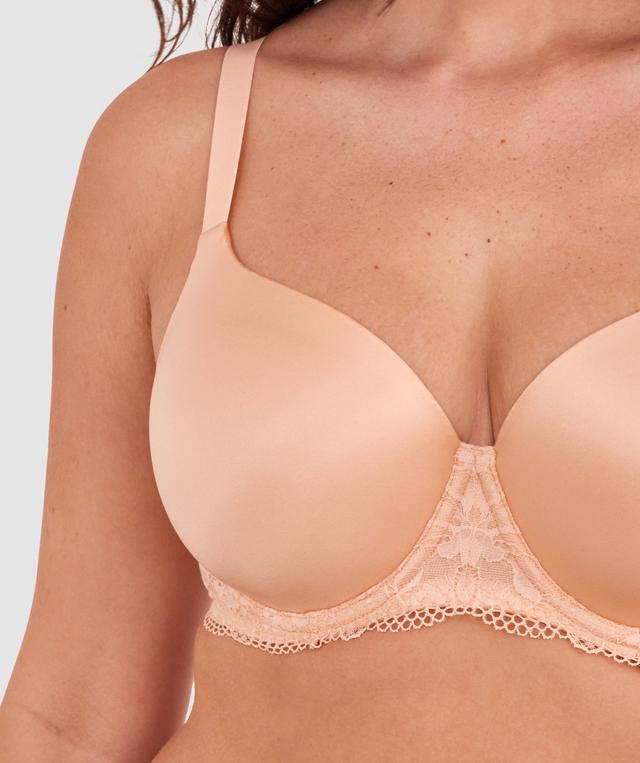 Body Bliss Lace Full Cup Bra - Light Coral