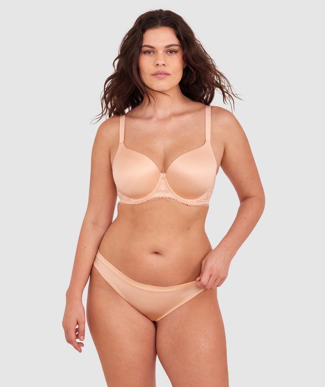 Body Bliss Lace Full Cup Bra - Light Coral