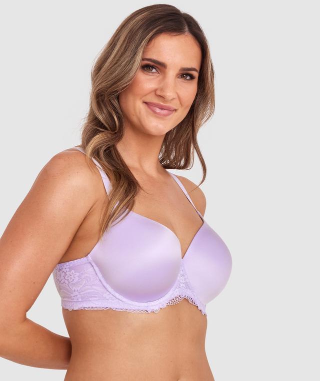 Body Bliss Lace Full Cup Bra - Light Purple