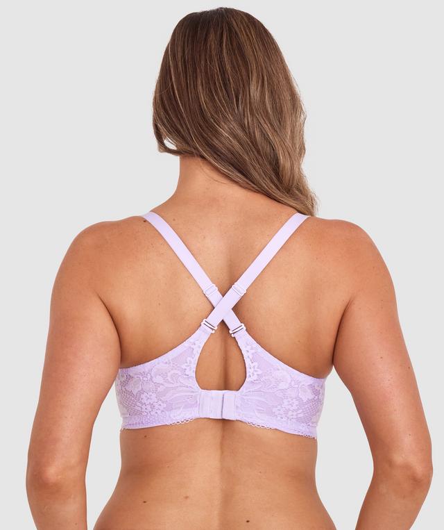 Body Bliss Lace Full Cup Bra - Light Purple