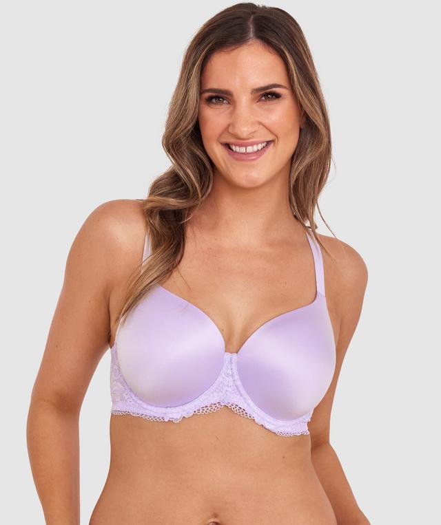 Body Bliss Lace Full Cup Bra - Light Purple