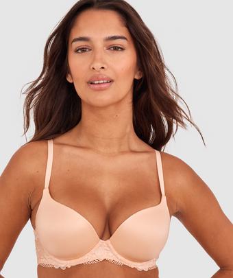 Body Bliss Lace Lightly Lined Bra - Light Coral (LIGHT CORAL)