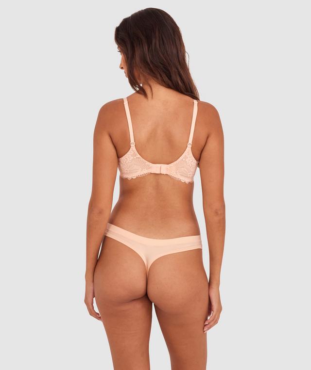 Body Bliss Lace Lightly Lined Bra - Light Coral