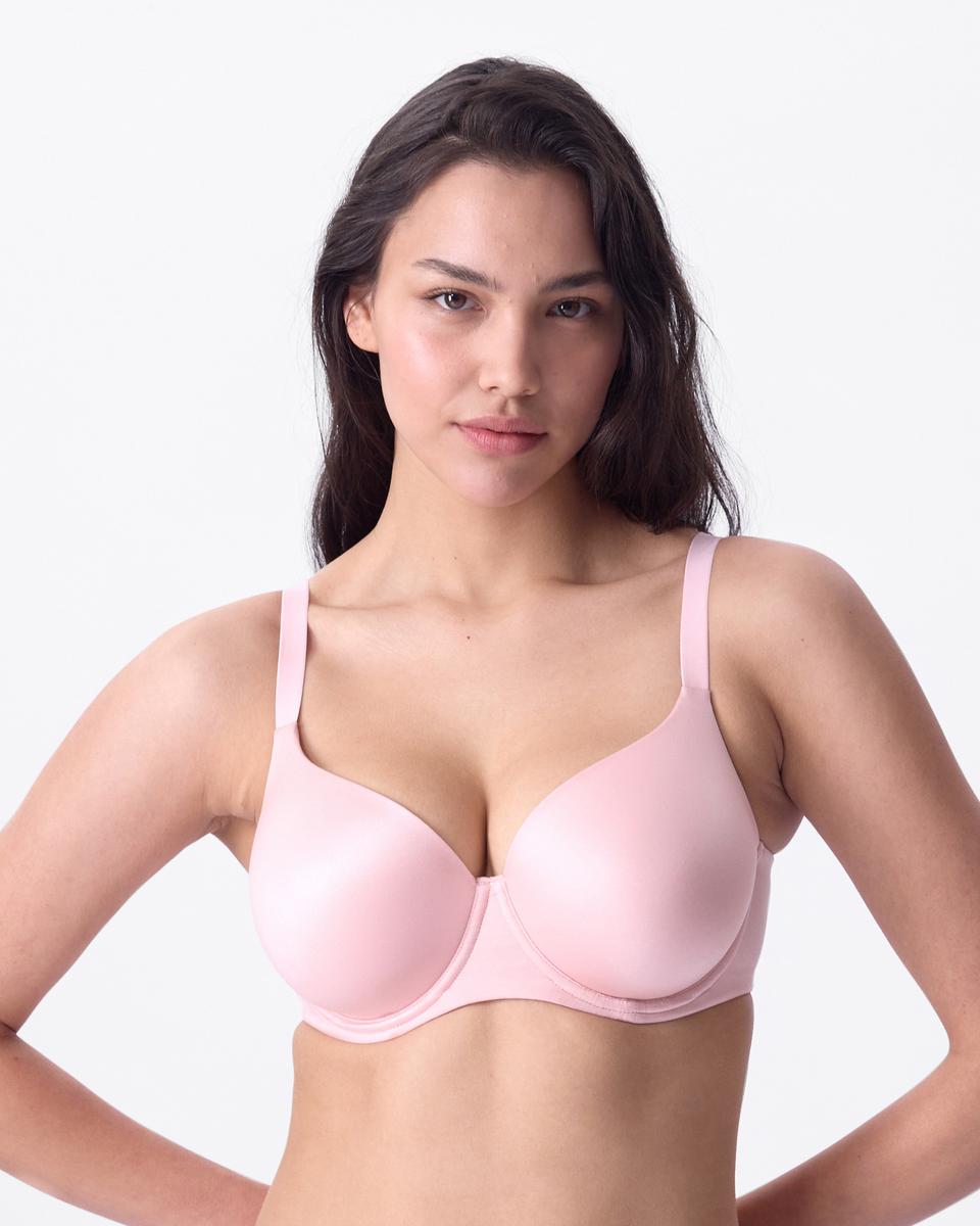 Body Bliss Lightly Lined Full Coverage Bra - Light Pink