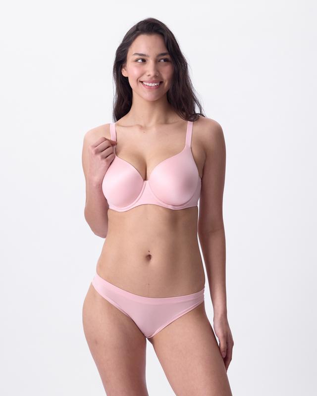 Body Bliss Lightly Lined Full Coverage Bra - Light Pink