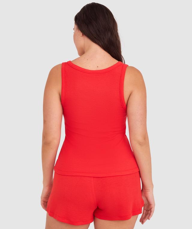 Body Bliss Lounge Cami-Light Red