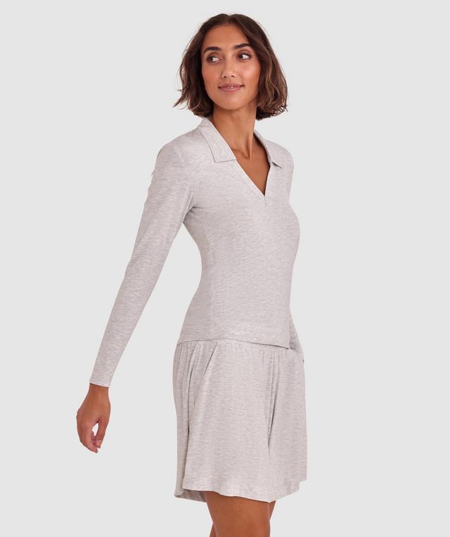 Body Bliss Lounge Long Sleeve - Light Grey
