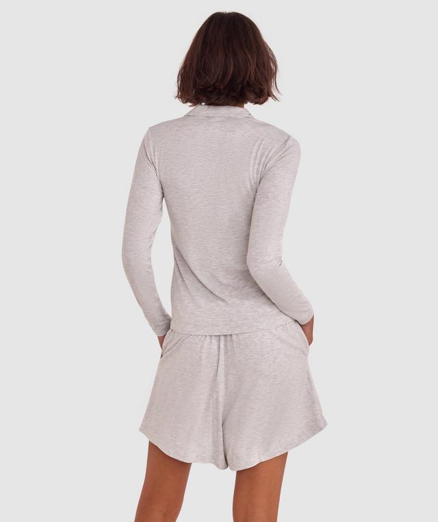 Body Bliss Lounge Long Sleeve - Light Grey