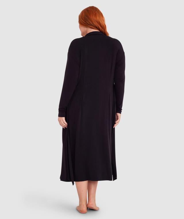 Body Bliss Lounge Long Wrap - Black