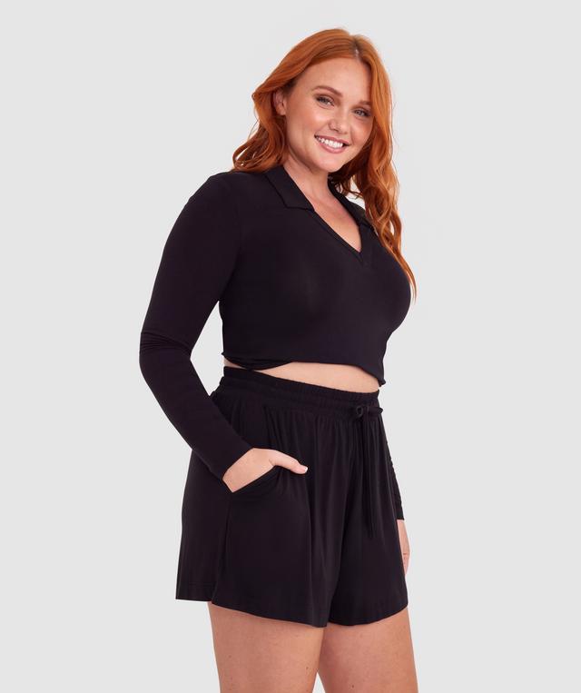Body Bliss Lounge Short - Black