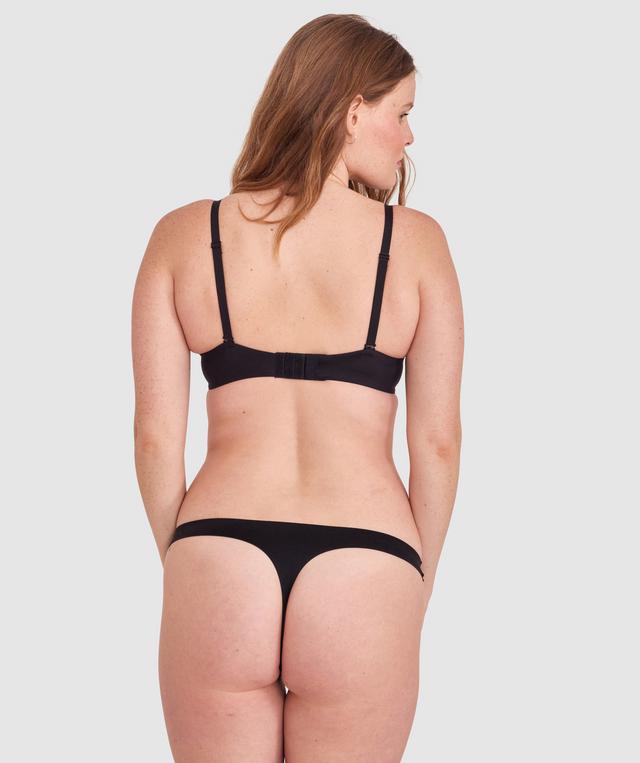 Body Bliss Plunge Double Push Up - Black