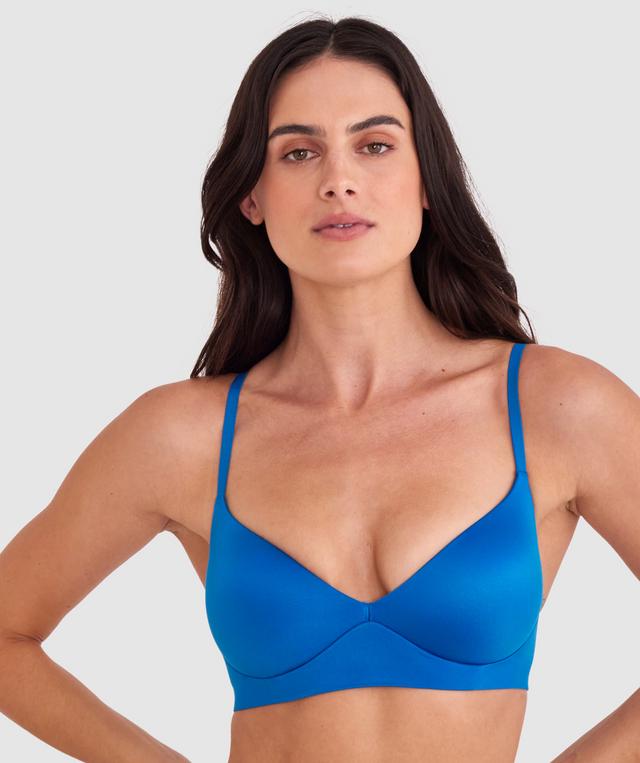 Body Bliss Plunge Wirefree Push Up - Teal
