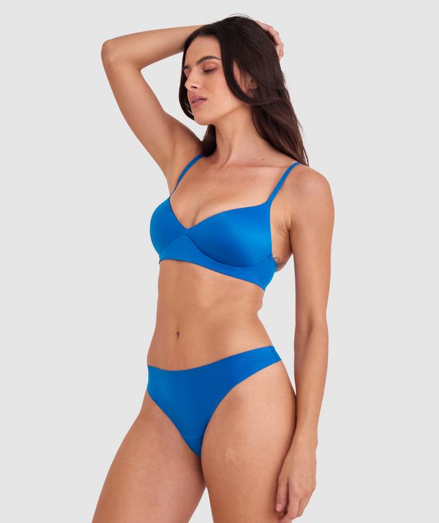 Body Bliss Plunge Wirefree Push Up - Teal