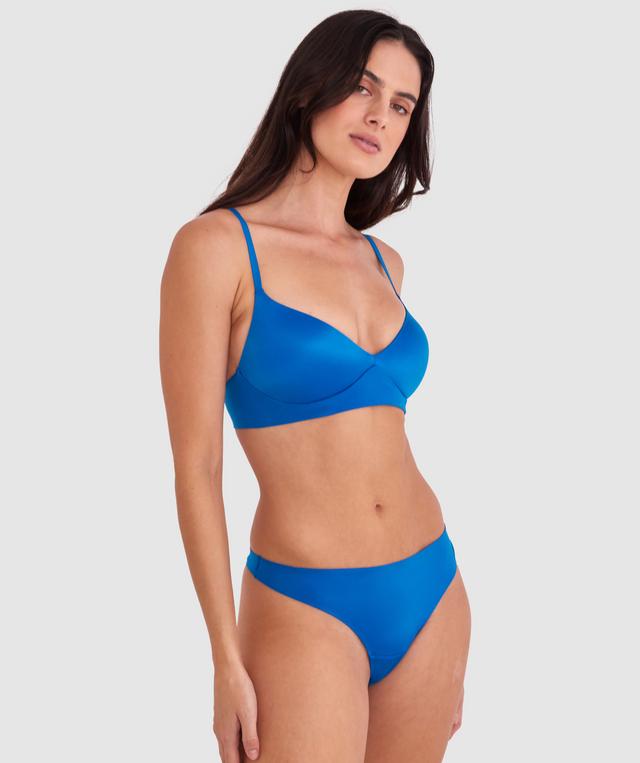 Body Bliss Plunge Wirefree Push Up - Teal