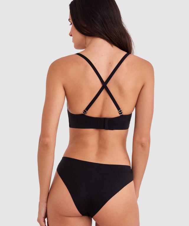 Body Bliss Wirefree Scoop Bra - Black