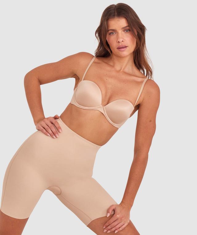 Body Bliss Strapless Push Up Bra - Nude