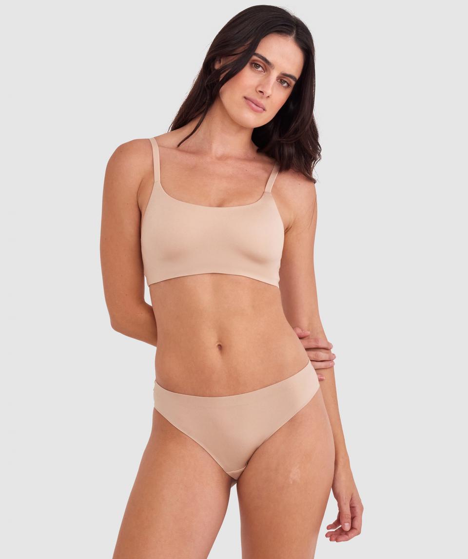 Body Bliss Wirefree Scoop Bra - Nude 2