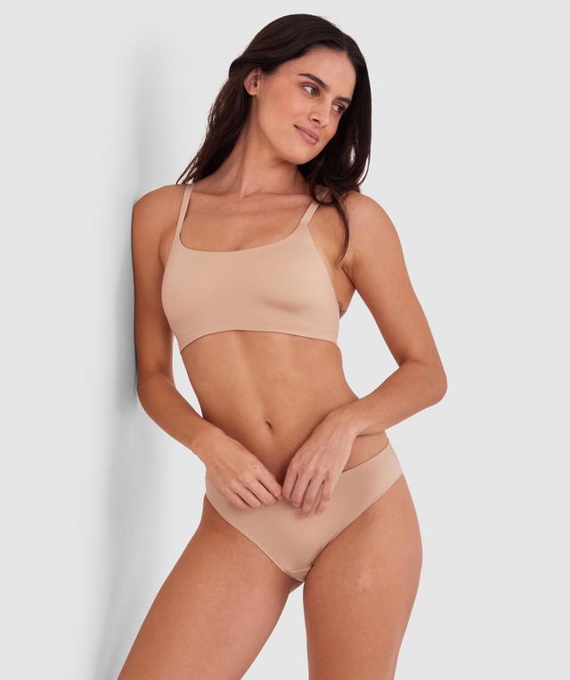 Body Bliss Wirefree Scoop Bra - Nude 2