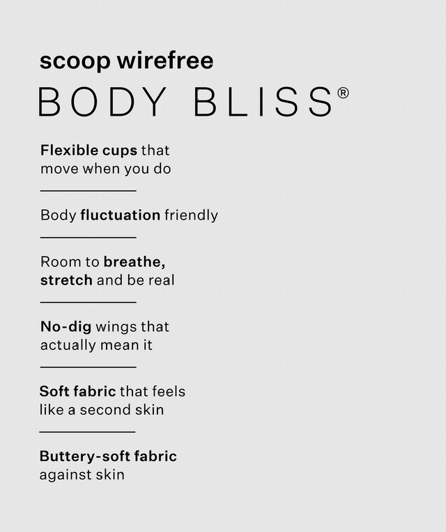 Body Bliss Wirefree Scoop Bra - Nude 2